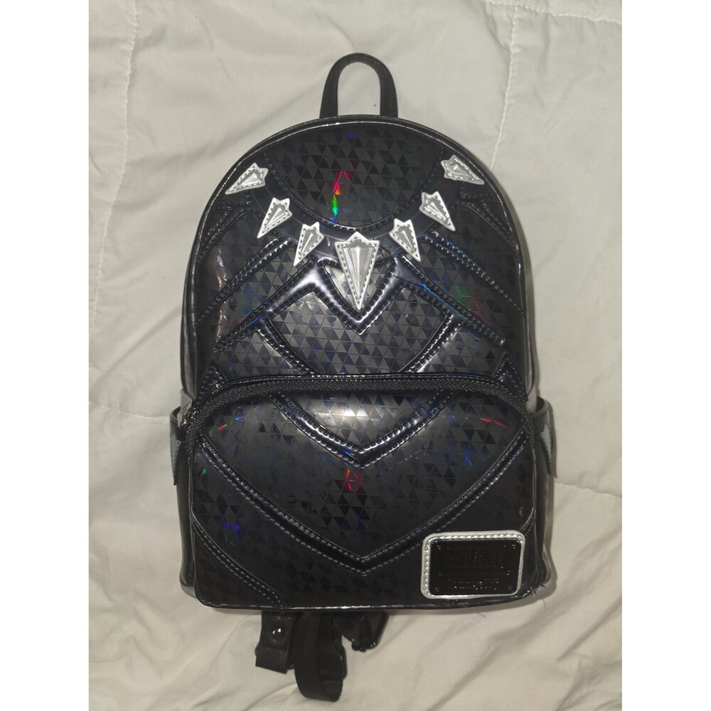 NWOT Black Panther Inspired Holographic mini Backpack bookbag purse tote!